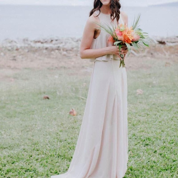 Show me your mumu Maxi Skirt | Small Show me the Ring Crisp - Bridesmaid - Picture 3 of 3